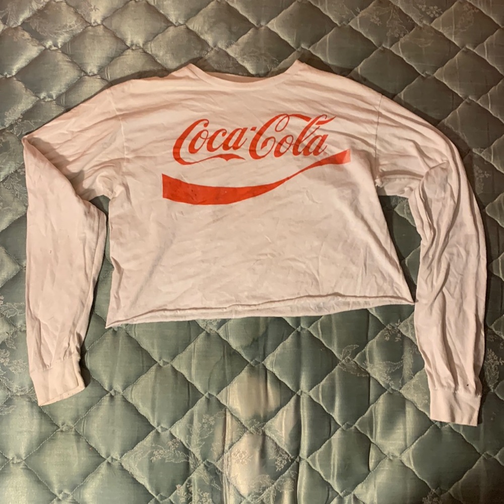 medium sized coca cola crop top